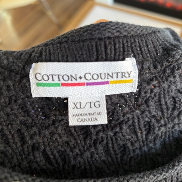 Cotton Country Textured Chunky Knit Pullover Sweater Size - Picture 12 of 13